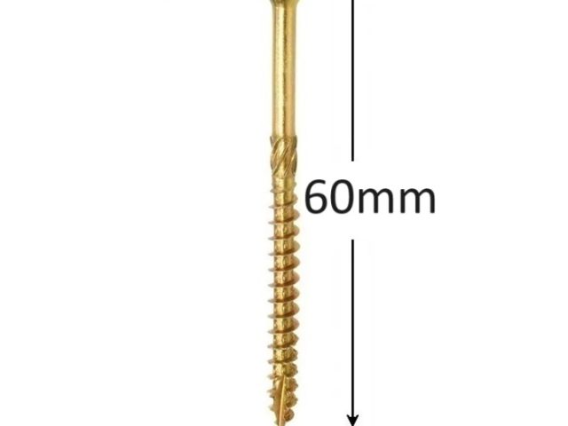 Surub Dulgherie Cap Inecat 5x60mm Torx TX25 - 200buc/cutie