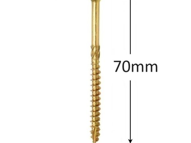 Surub Dulgherie Cap Inecat 5x70mm Torx TX25 - 200buc/cutie