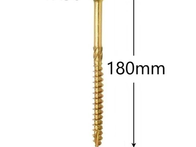 Surub Dulgherie Cap Inecat 6x180mm Torx TX30 - 100buc/cutie