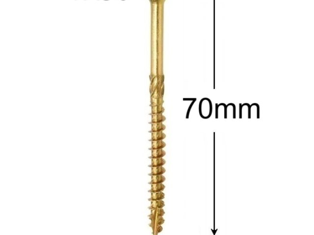 Surub Dulgherie Cap Inecat 6x70mm Torx TX30 - 100buc/cutie