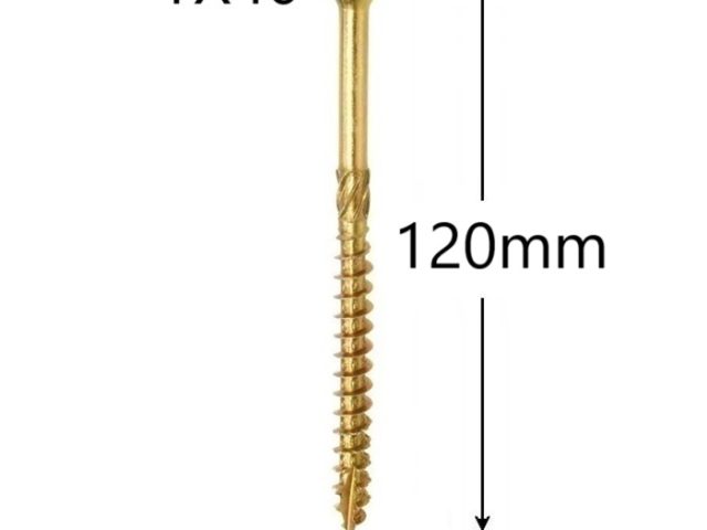 Surub Dulgherie Cap Inecat 8x120mm Torx TX40 - 50buc/cutie