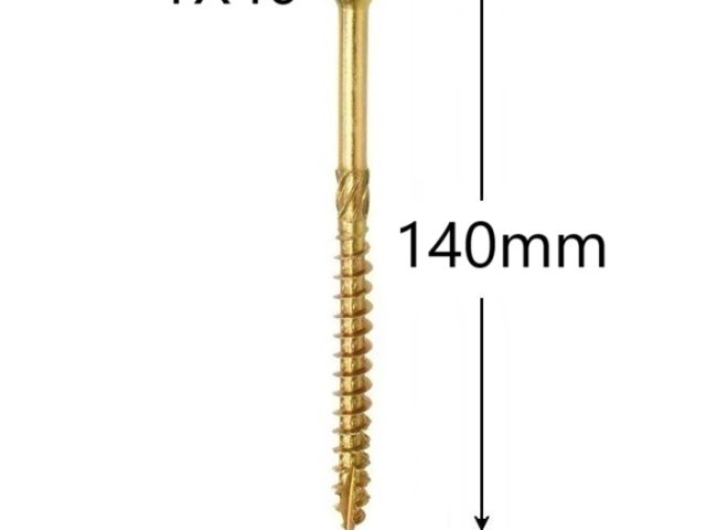 Surub dulgherie cap inecat 8x140mm Torx TX40 - 50buc/cutie