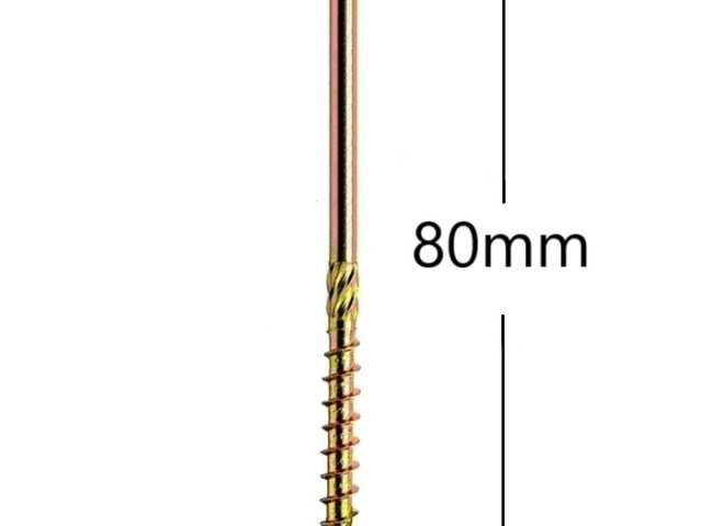 Surub Dulgherie Cap Plat 6x80mm Torx TX30 - 100buc/cutie