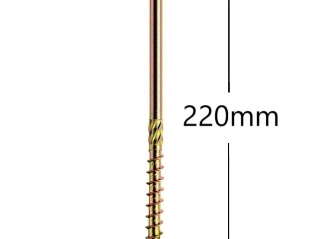 Surub Dulgherie Cap Plat 8x220mm Torx TX40 - 50buc/cutie