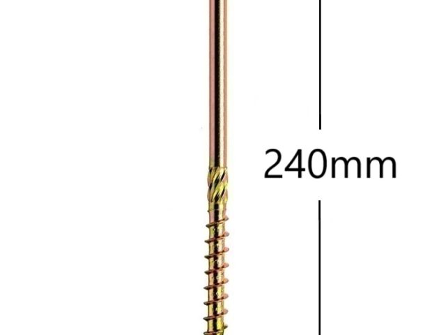 Surub Dulgherie Cap Plat 8x240mm Torx TX40 - 50buc/cutie