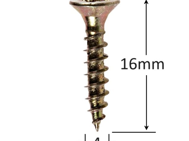 Holsurub Lemn Si PAL Cap Inecat 4x16 mm PZ2 - 1000buc/cutie