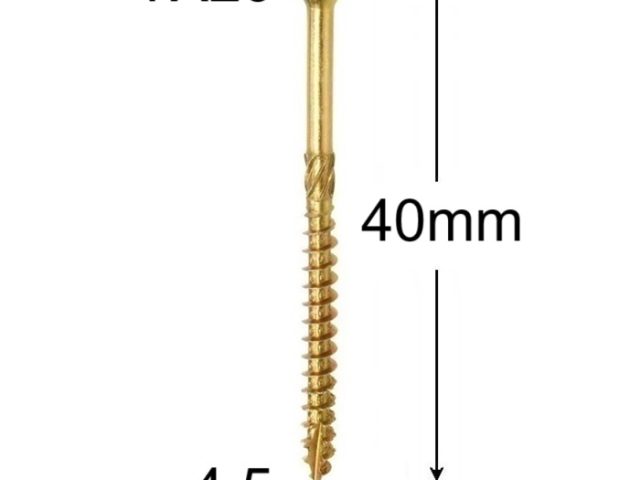 Surub Dulgherie Cap Inecat 4.5x40mm Torx TX25 - 250buc/cutie