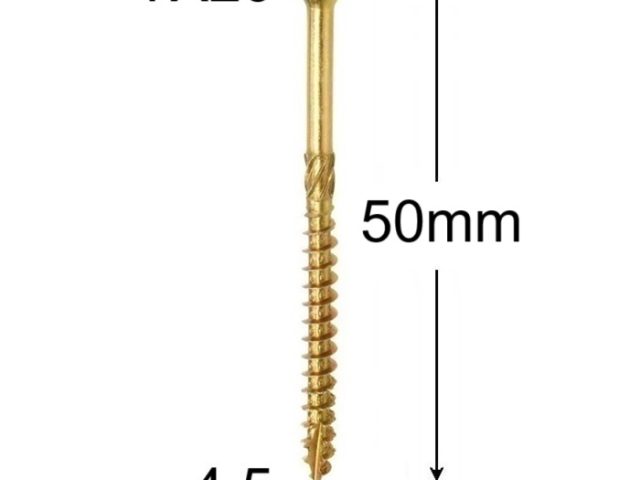 Surub Dulgherie Cap Inecat 4.5x50mm Torx TX25 - 250buc/cutie