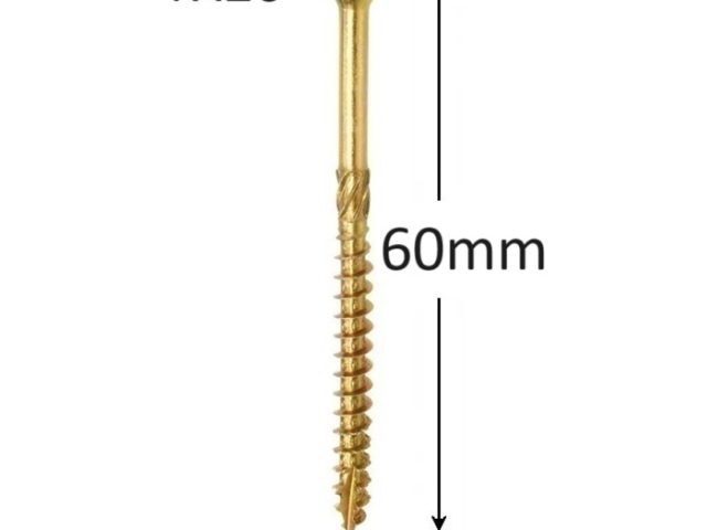 Surub Dulgherie Cap Inecat 4x60mm Torx TX20 - 250buc/cutie