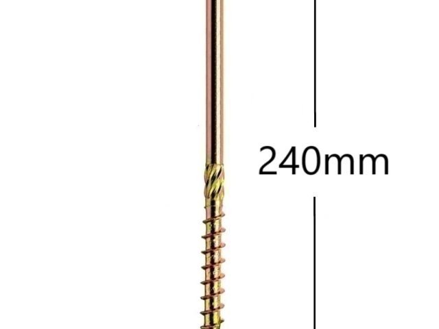 Surub Dulgherie Cap Plat 6x240mm Torx TX30 - 100buc/cutie