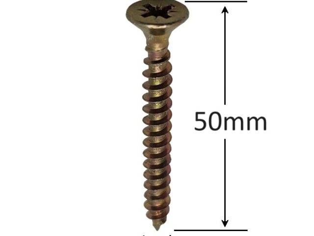 Holsurub Lemn Si PAL Cap Inecat 5x50 mm PZ2 - 500buc/cutie