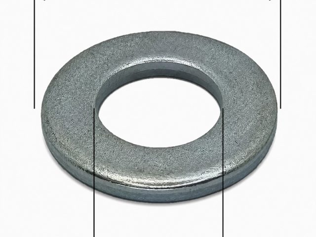 Saiba Plata M22x39x3mm DIN 125 Zincata - 100buc/cutie