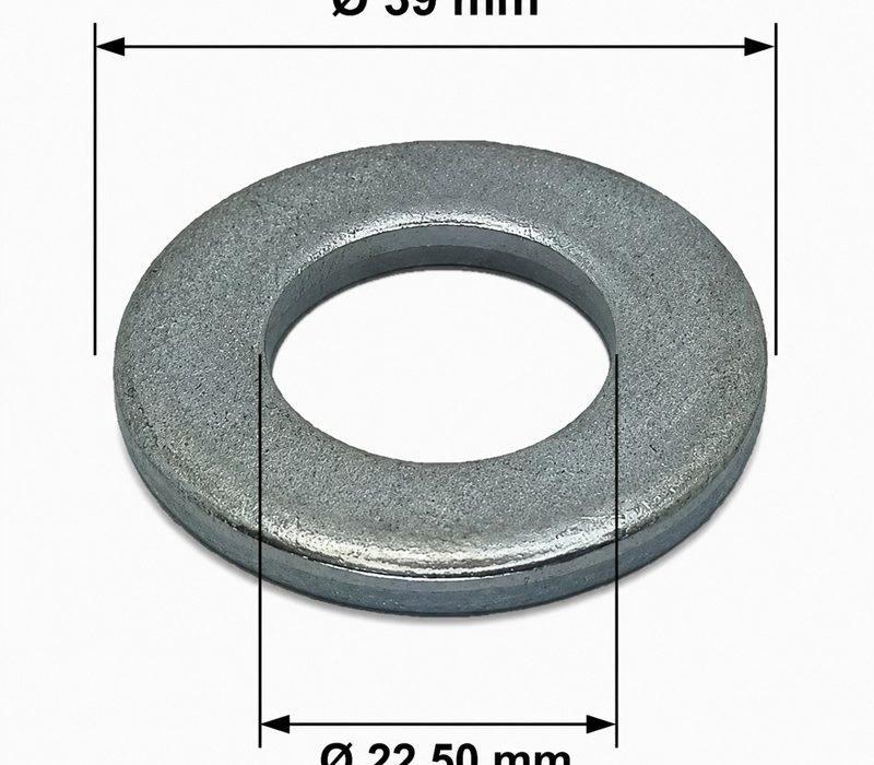 Saiba Plata M22x39x3mm DIN 125 Zincata - 100buc/cutie