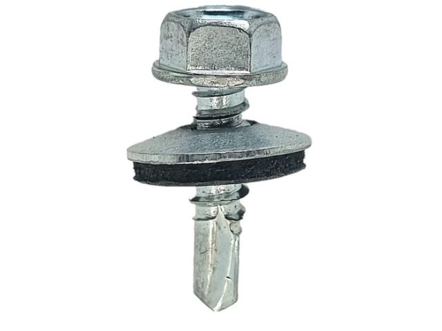 Surub Autoforant Cap Hexagonal 4.8x19mm Zincat Cu Saiba EPDM - 250buc/cutie