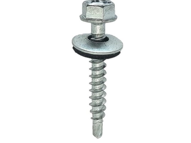 Surub Autoforant Cap Hexagonal 4.8x35mm Zincat Cu Saiba EPDM - 250buc/cutie