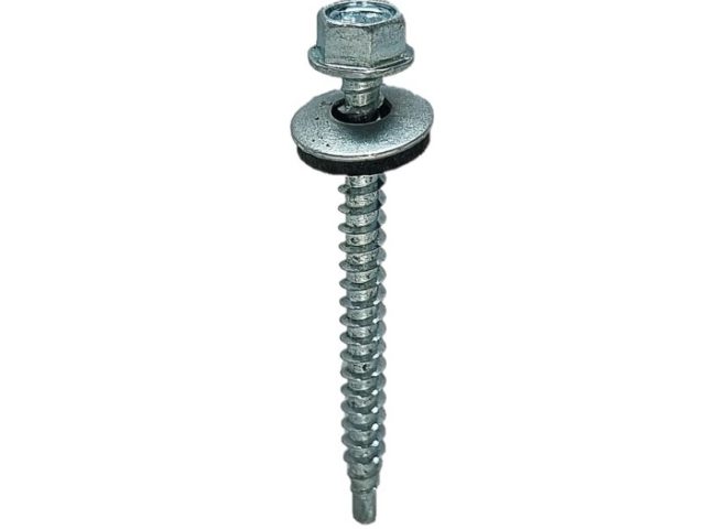 Surub Autoforant Cap Hexagonal 4.8x55mm Zincat Cu Saiba EPDM - 200buc/cutie