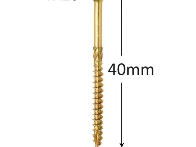 Surub Dulgherie Cap Inecat 4x40mm Torx TX20 - 400buc/cutie