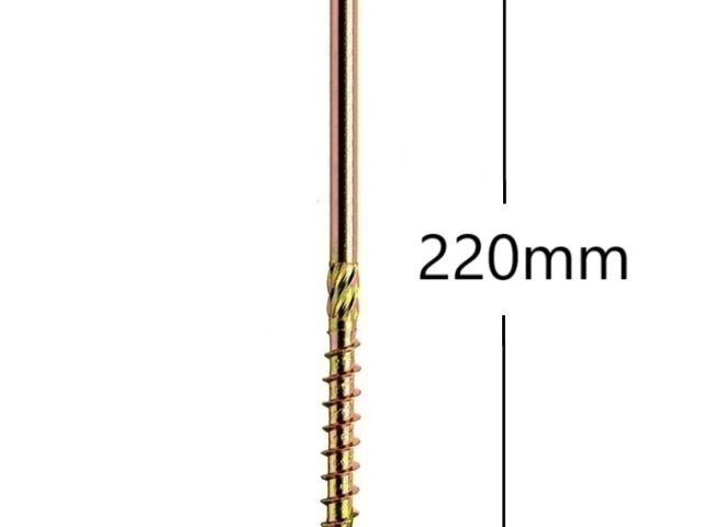 Surub Dulgherie Cap Plat 6x220mm Torx TX30 - 100buc/cutie