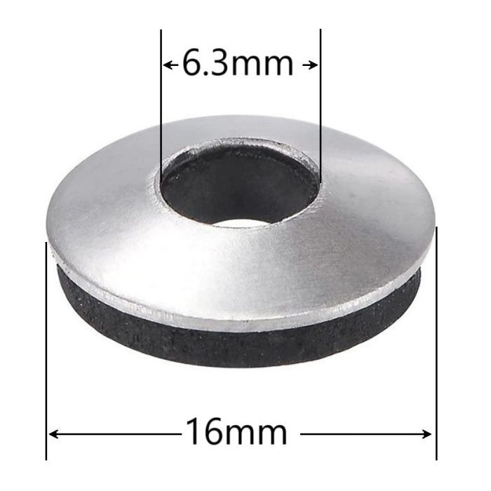 Saiba Cu Cauciuc EPDM 6.3x16 - 250buc/cutie
