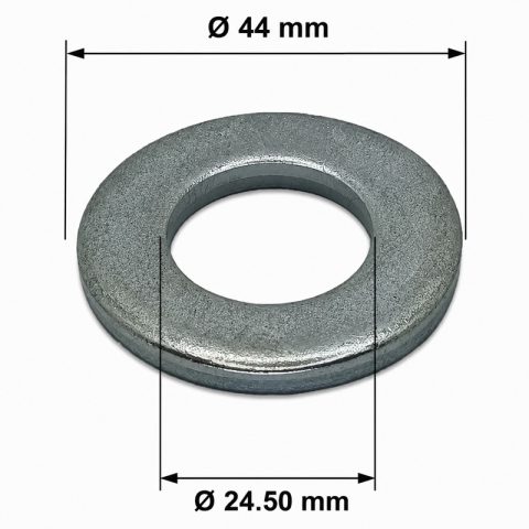 Saiba Plata M24x44x4mm DIN 125 Zincata - 50buc/cutie