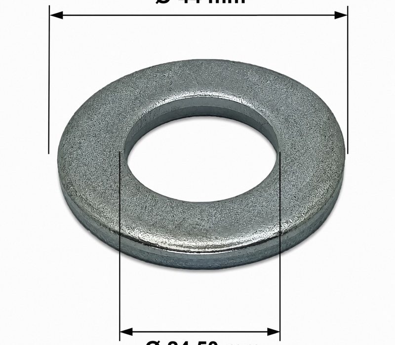 Saiba Plata M24x44x4mm DIN 125 Zincata - 50buc/cutie