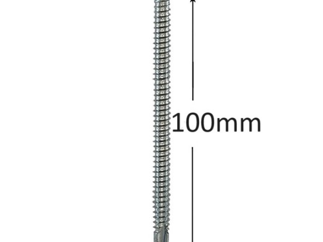 Surub Autoforant Cap Hexagonal 6.3x100mm Zincat DIN 7504K - 100buc/cutie