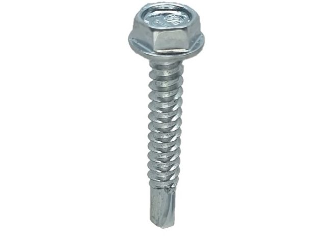 Surub Autoforant Cap Hexagonal 6.3x38mm Zincat DIN 7504k - 100buc/cutie