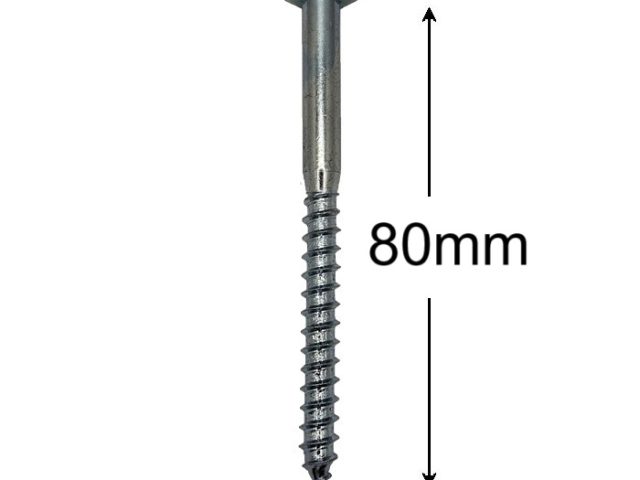 Holsurub Lemn Cap Hexagonal 8x80mm DIN 571 - 100buc/cutie