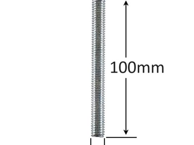 Surub Filet Metric M6x100mm Cap Hexagonal DIN 933 Gr.8.8 Zincat - 100buc/cutie