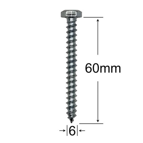 Holsurub Lemn Cap Hexagonal 6x60mm DIN 571 - 100buc/cutie
