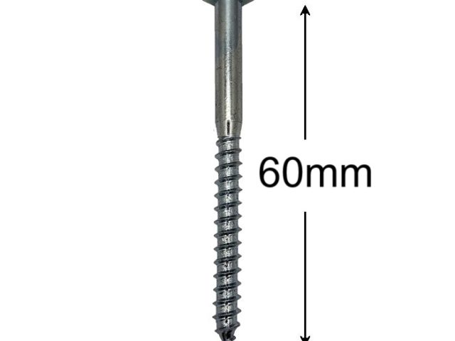 Holsurub Lemn Cap Hexagonal 8x60mm DIN 571 - 100buc/cutie