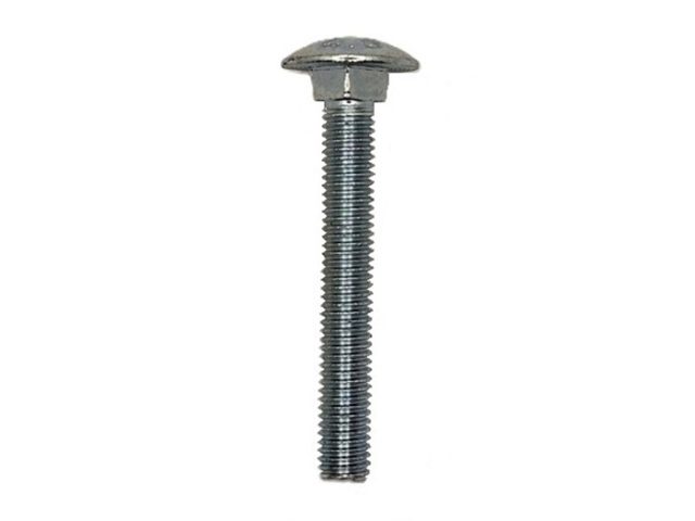 Surub Filet Metric Cap Bombat Torbant M8x60mm DIN 603 Zincat - 100buc/cutie