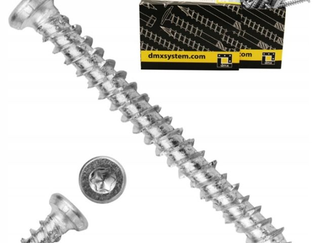 Surub Montaj Ferestre Argintiu 7.5x92 - 100buc/cutie