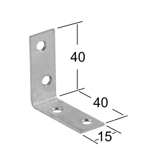 Coltar Lemn 40x40x15x1.5 mm KW40