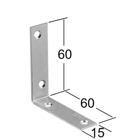 Coltar Lemn 60x60x15x1.5 mm KW60