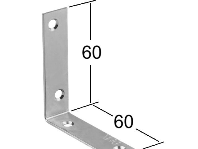 Coltar Lemn 60x60x15x1.5 mm KW60