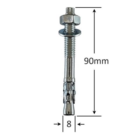 Conexpand Ancora Cu Cep Cilindric Si Clema M8x85mm - 35buc/cutie