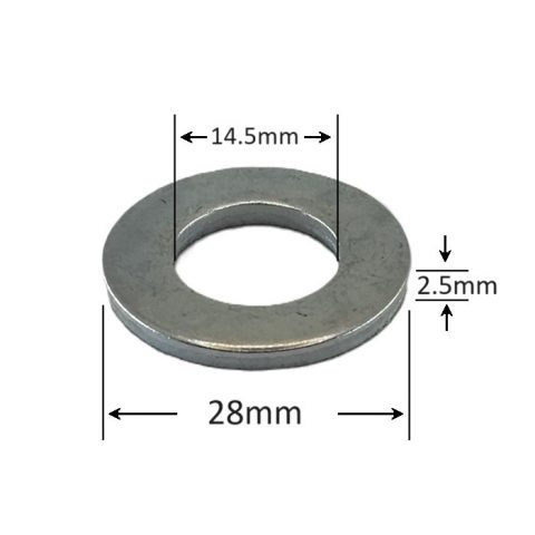 Saiba Plata M14x28x2.5 DIN125A - 200buc/cutie