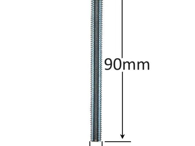 Surub Filet Metric Cap Bombat Torbant M8x90mm DIN 603 Zincat - 50buc/cutie