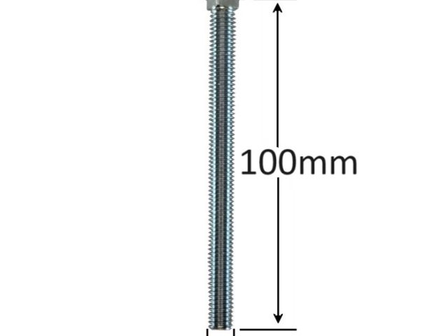 Surub Filet Metric Cap Bombat Torbant M6x100mm DIN 603 Zincat - 100buc/cutie