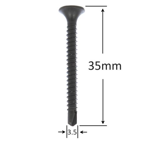 Surub Gips-Carton Autoforant 3.5x35mm - 1000buc/cutie