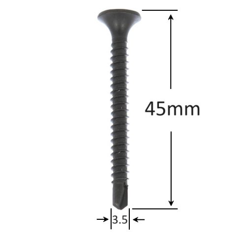 Surub Gips-Carton Autoforant 3.5x45mm - 500buc/cutie