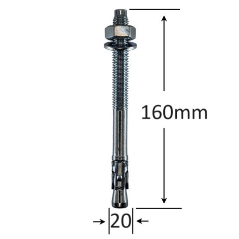 Conexpand Ancora Cu Cep Cilindric Si Clema M20x160mm - 10buc/cutie