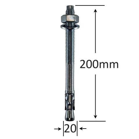 Conexpand Ancora Cu Cep Cilindric Si Clema M20x200mm - 10buc/cutie