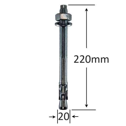 Conexpand Ancora Cu Cep Cilindric Si Clema M20x220mm - 10buc/cutie