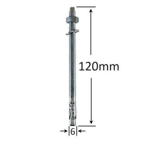 Conexpand Ancora Cu Cep Cilindric Si Clema M6x120mm - 50buc/cutie
