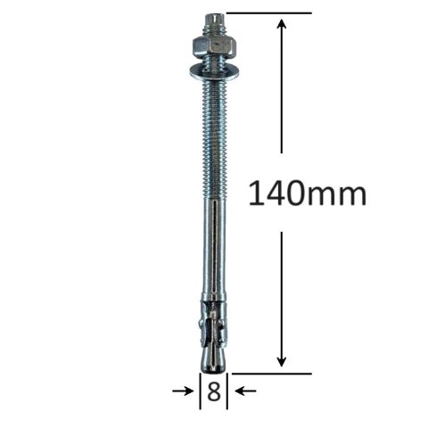 Conexpand Ancora Cu Cep Cilindric Si Clema M8x140mm - 40buc/cutie