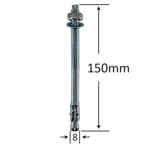 Conexpand Ancora Cu Cep Cilindric Si Clema M8x150mm - 40buc/cutie