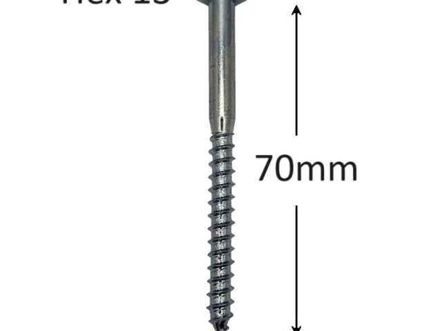 Holsurub Lemn Cap Hexagonal 8x70mm DIN 571 - 100buc/cutie