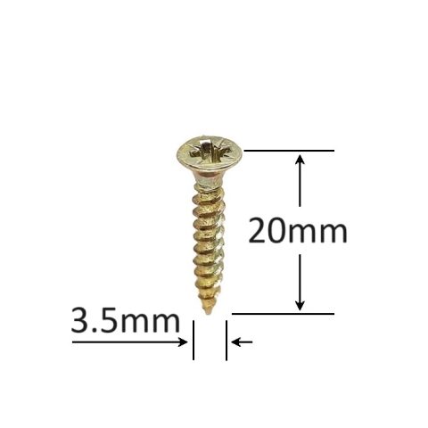 Holsurub Lemn Si PAL Cap Inecat 3.5x20 mm PZ2 - 1000buc/cutie